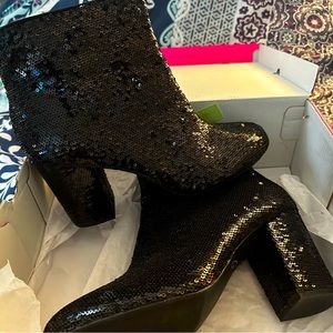 Torrid sequences black heeled bootie